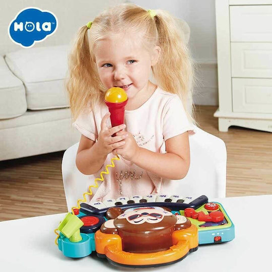 Hola Toys Μουσικό Όργανο Πιθηκάκι με Ήχους για 18+ Μηνών