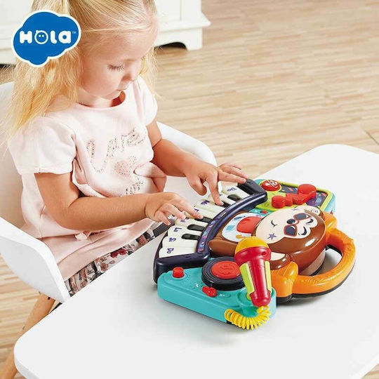 Hola Toys Μουσικό Όργανο Πιθηκάκι με Ήχους για 18+ Μηνών