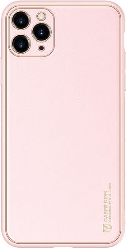 Dux Ducis Yolo Elegant Back Cover Piele artificială Roz (iPhone 11 Pro Max) 02436