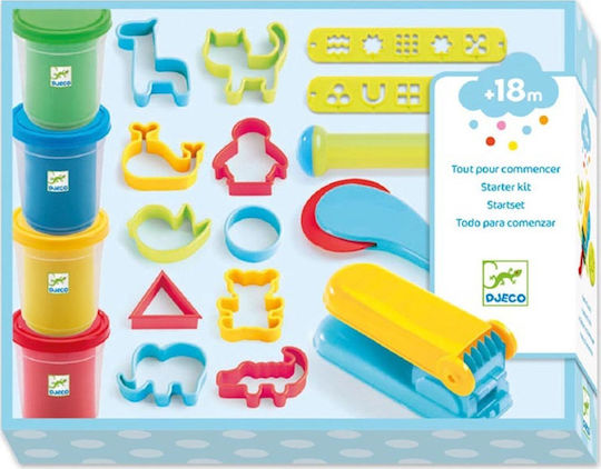 Djeco Пластелин - Игра за 1.5+ Години 4 Бр