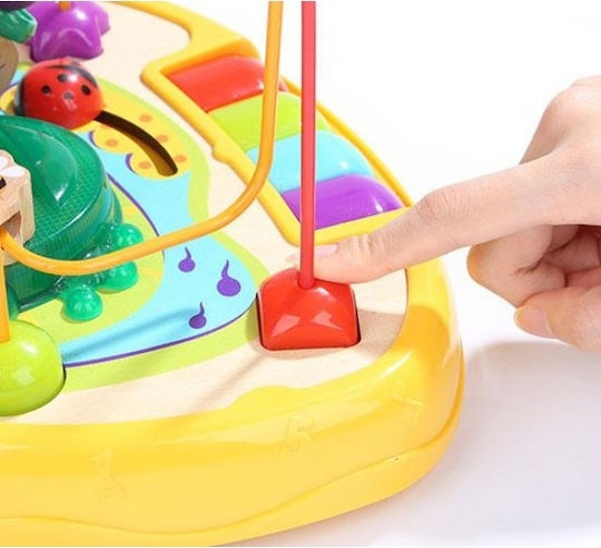 Top Bright Λαβύρινθος Frog Bead Maze από Ξύλο με Ήχους για 24+ Μηνών