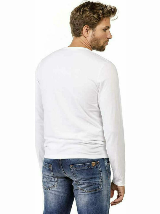 Devergo Men's Long Sleeve Blouse White 1D20FW4063LS0105