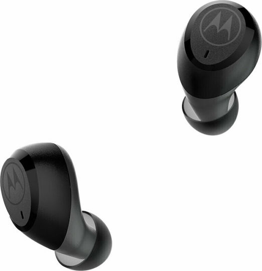 Motorola Vervebuds 100 Bluetooth Handsfree Ακουστικά με Αντοχή στον Ιδρώτα και Θήκη Φόρτισης Μαύρα
