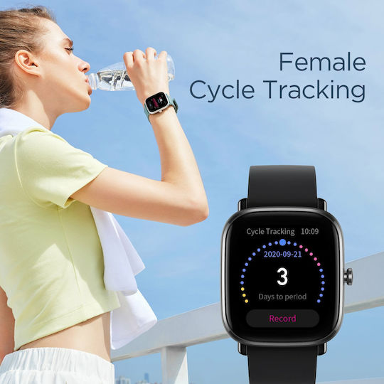 Amazfit GTS 2 Mini Aluminium 40mm Waterproof Smartwatch with Heart Rate Monitor (Midnight Black)