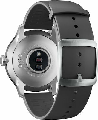 Withings ScanWatch Hybrid Oțel inoxidabil 42mm Rezistent la apă cu pulsometru (Negru)