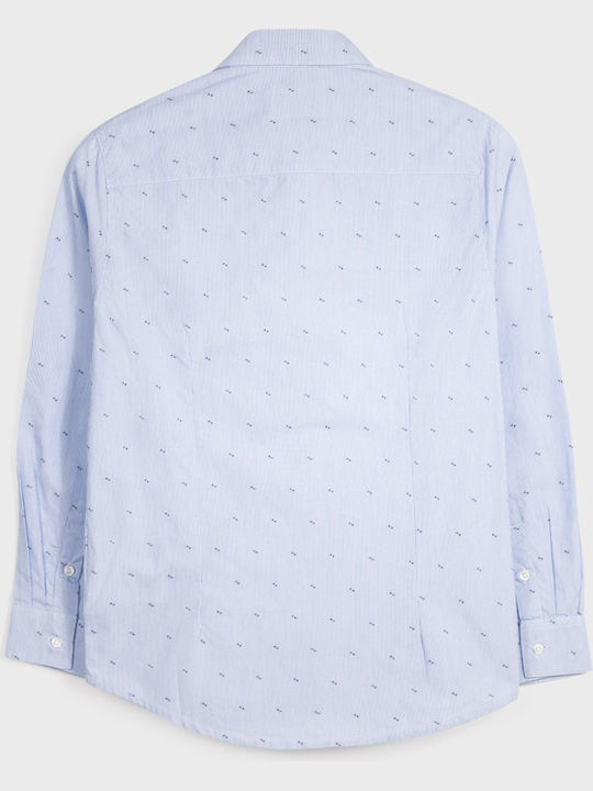 Mayoral Kids Polka Dot Shirt Light Blue