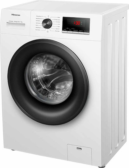 Hisense Mașină de Spălat Rufe 7kg cu Tehnologie cu Abur 1200 Rotiri WFPV7012EM