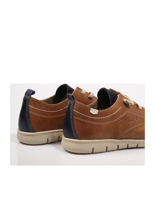 On Foot Men's Leather Casual Shoes Tabac Brown