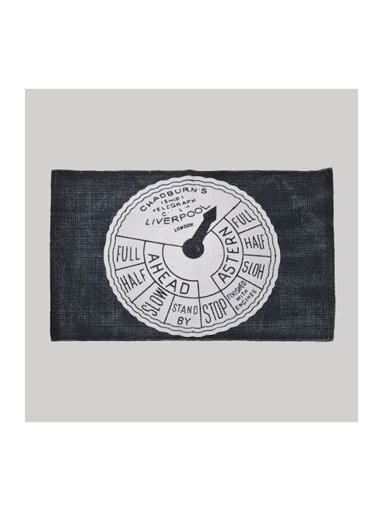Down Town Home Badematte Baumwolle Rechteckig Indigo Compass 60-0100 Navy 60x90cm