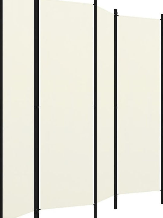 vidaXL Decorativ Paravan Metalic cu 4 Panouri 200x180cm