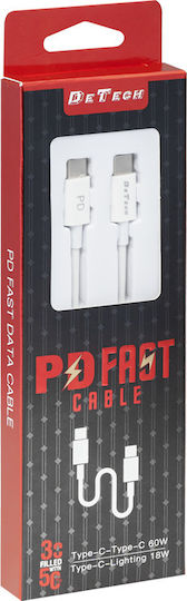 USB-C zu Lightning Kabel 60W Weiß 1m (40113)