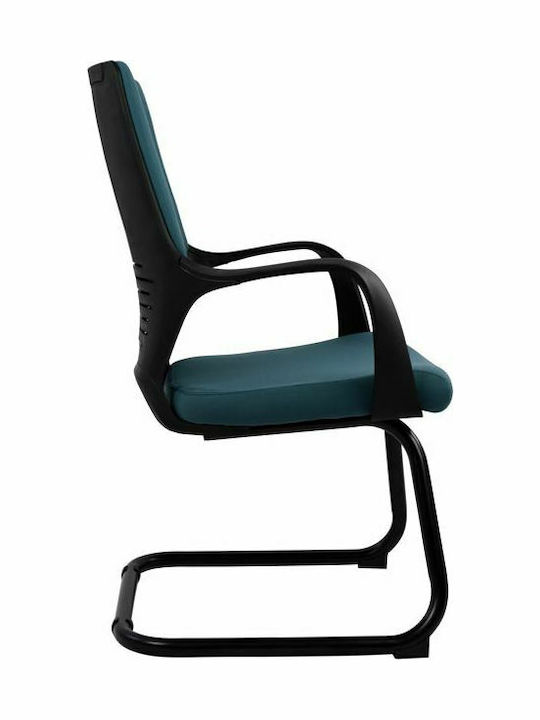 Armchair Visitor with Arms Blue / Black 63.5x59x94.5cm 1pcs
