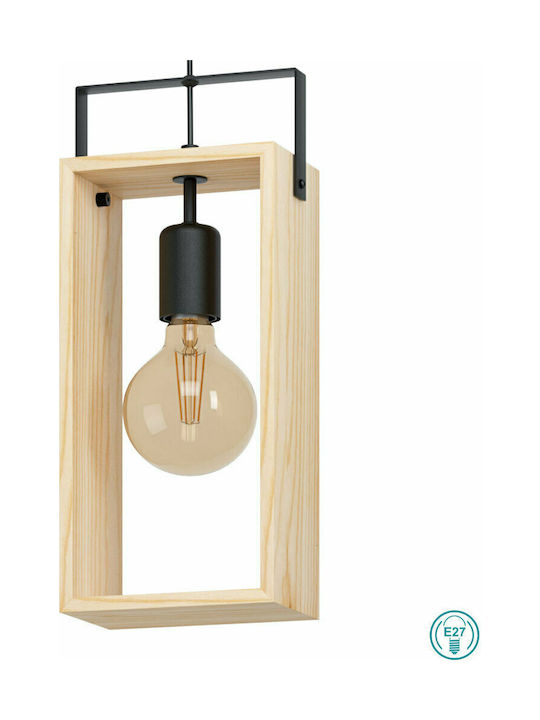 Eglo Famborough Pendant Light Suspension for Socket E27 Beige