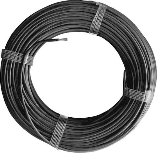 Adeleq Καλώδιο Ρεύματος με Διατομή 1x10mm² σε Μαύρο Χρώμα 1m