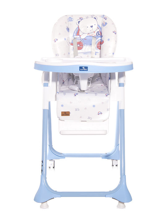 Lorelli Felicita Foldable Highchair with Metal Frame & Plastic Seat Blue