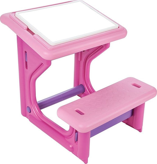 Birou pentru Copii pentru Desen din Plastic Roz Pilsan