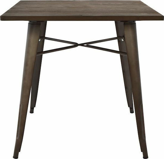 Τετράγωνο Κουζίνας Rusty 80x80x76εκ. Τετράγωνο Κουζίνας Rusty 80x80x76εκ.