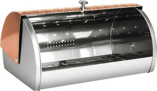 Berlinger Haus Metallic Line Brotkasten mit Deckel Inox Rose Gold Collection 38.5x28x18.5cm