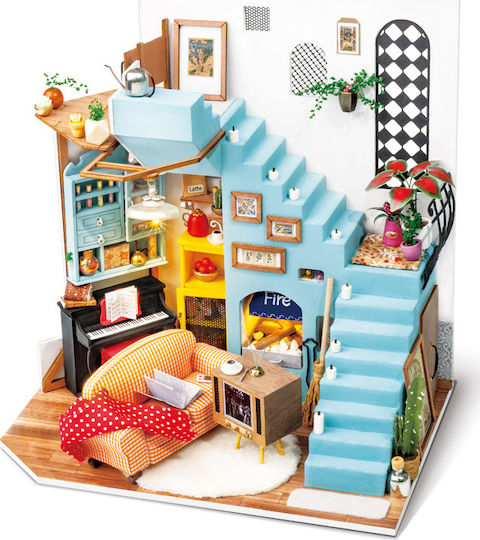 Robotime Wooden Construction Toy Joy's Living Room for Children 14+ years old+ Years