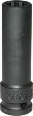 Force Socket Pneumatic Hex Long with Square Drive 1/2" Diameter 28mm