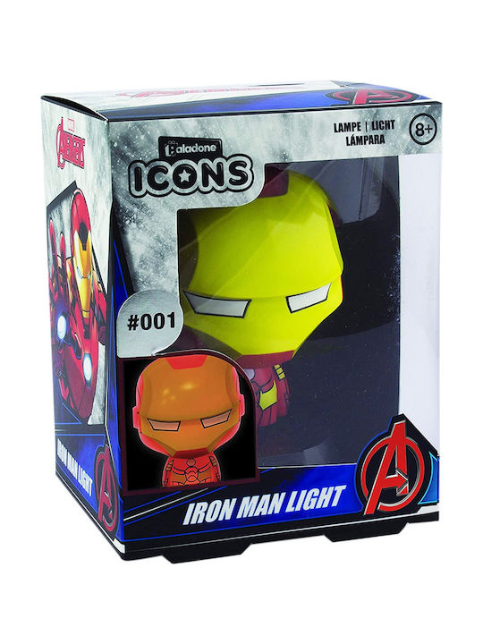 Paladone Lampă decorativă pentru copii Iron Man Multicolor