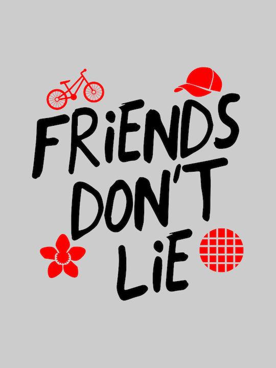 Friends Don't Lie w t-shirt - BLACK
