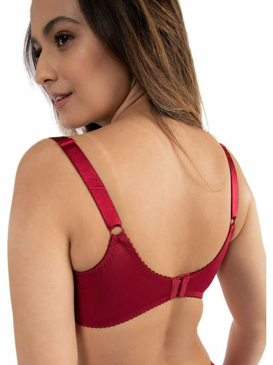 Dorina Philippa Curves Minimizer Minimizer Bra Underwire Burgundy