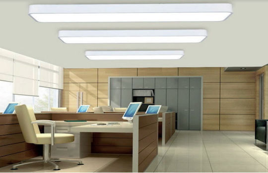 Atman Rectangular Outdoor LED Panel 60W with Natural White Light 4000K 120x30cm