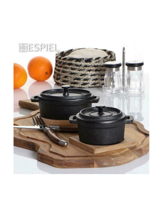 Espiel Dutch Oven Round Cast Iron 19x15cm 1pcs