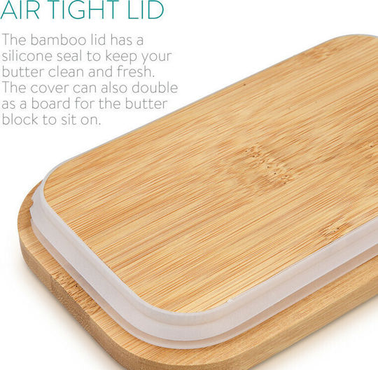 Navaris Butter Dish Metallic Beige