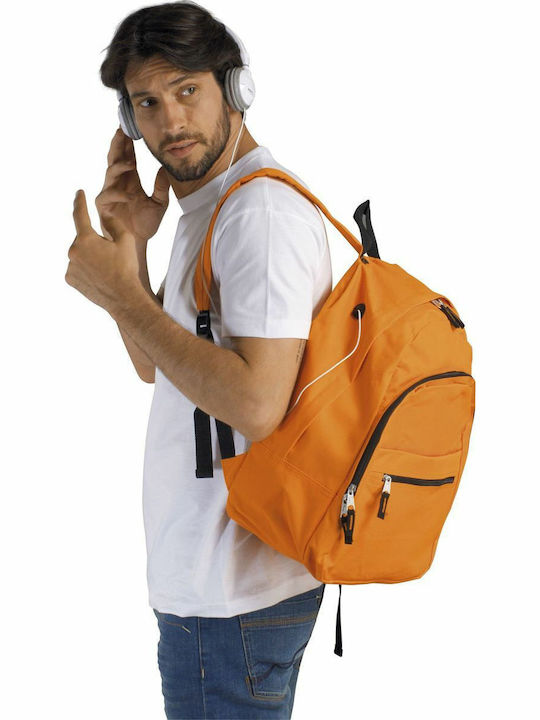 Sol's Express Orange School Bag Backpack Junior High-High School in Orange color