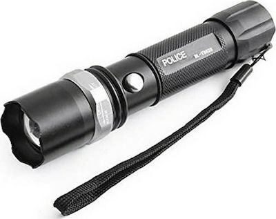 Rechargeable Flashlight LED Waterproof with Maximum Brightness 500lm 3xΑΑΑ