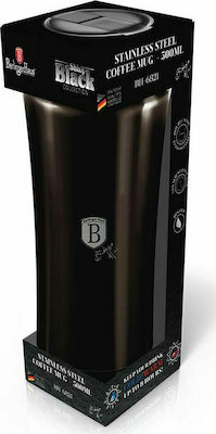 Berlinger Haus Steel Coffee Mug Glass Thermos Stainless Steel Black 500ml with Mouthpiece BH-6821