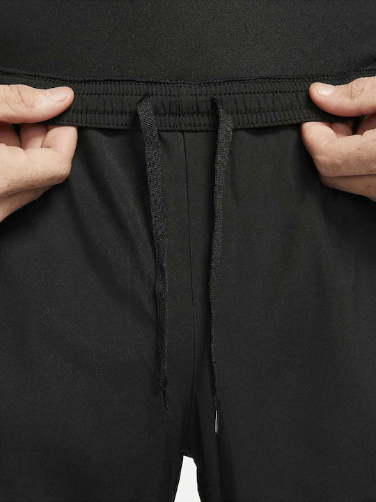 Academy Herren-Sweatpants Dri-FIT Glänzende mit Gummibund Schwarz