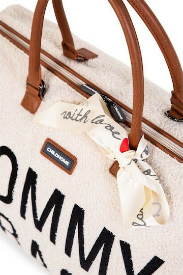 Childhome Τσанта-Смяна на Пелени Mommy Teddy Off White 55x30x40см.