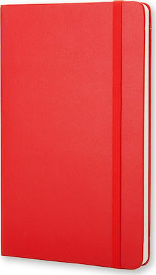 Moleskine Classic Ruled Notebook 192 Sheets Ruled with Elastic Red MM710R