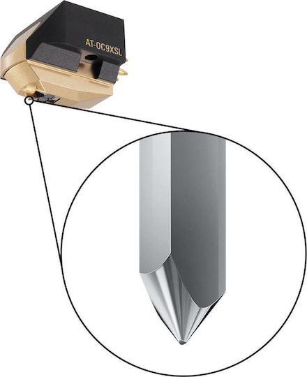 Audio Technica Κεφαλή Πικάπ AT-OC9XSL Κινητού Πηνίου σε Χρυσό Χρώμα