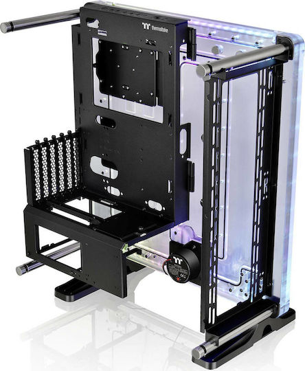 Thermaltake DistroCase 350P Gaming Midi Tower Κουτί Υπολογιστή με Πλαϊνό Παράθυρο και RGB Φωτισμό Μαύρο