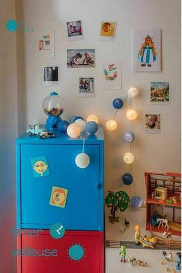 La Case de Cousin Paul Kinder Wandlampe Kranz Led Kunststoff Lili