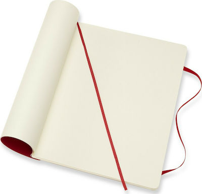 Moleskine Notebook with Blank Pages and Elastic Red QP623F2