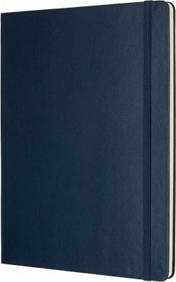 Moleskine Класическа Колекция Бележник Булет Журнал с Бели Страници с Твърда Корица и Ластик Син