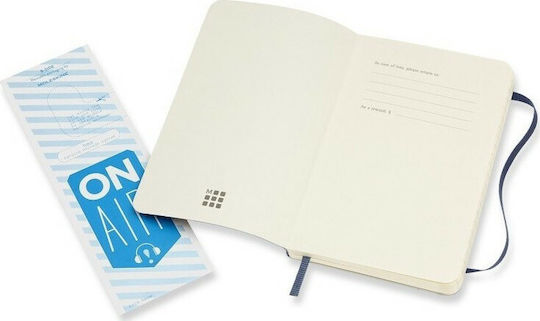 Moleskine Classic Collection Σημειωματάριο 200 Φύλλων Ριγέ με Σκληρό Εξώφυλλο και Λάστιχο Μπλε
