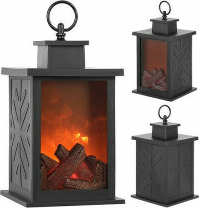 SPM Lustră Decorativă Șemineu Negru