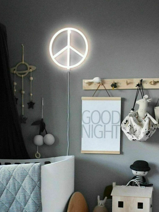 A Little Lovely Company Παιδικό Φωτιστικό Τοίχου Πλαστικό Peace