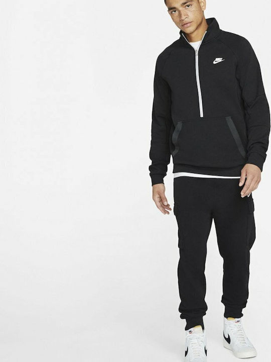 Sportswear Cargo-Hose Jogginghose mit Gummizug Schwarz