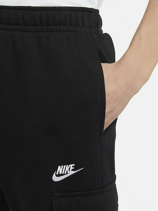 Sportswear Cargo-Hose Jogginghose mit Gummizug Schwarz
