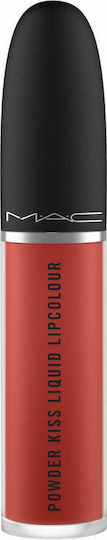 M.A.C Powder Kiss Υγρό Κραγιόν Velvet Devoted To Chili 5gr