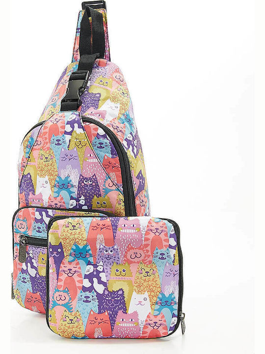 Eco Chic Cross Katzen Schulranzen Schulter Grundschule Mehrfarbig