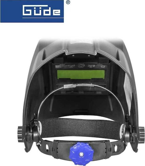Güde Welding Helmet with 320x225mm Visual Field with Flip Front Black
