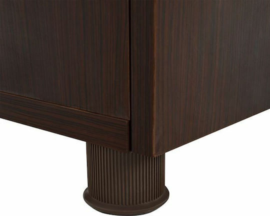 Ντουλάπι Γραφείου Ξύλινο με Κλειδαριά Wenge 80x40x82cm